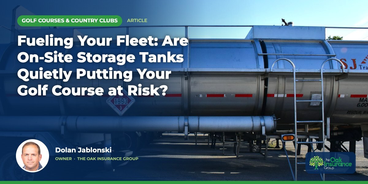 Fueling Your Fleet: Are On-Site Storage Tanks Quietly Putting Your Golf Course at Risk?