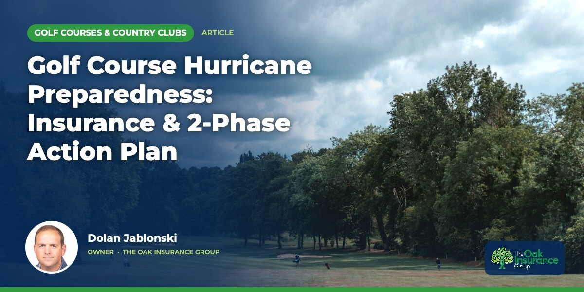 Golf Course Hurricane Preparedness: Insurance & 2-Phase Action Plan