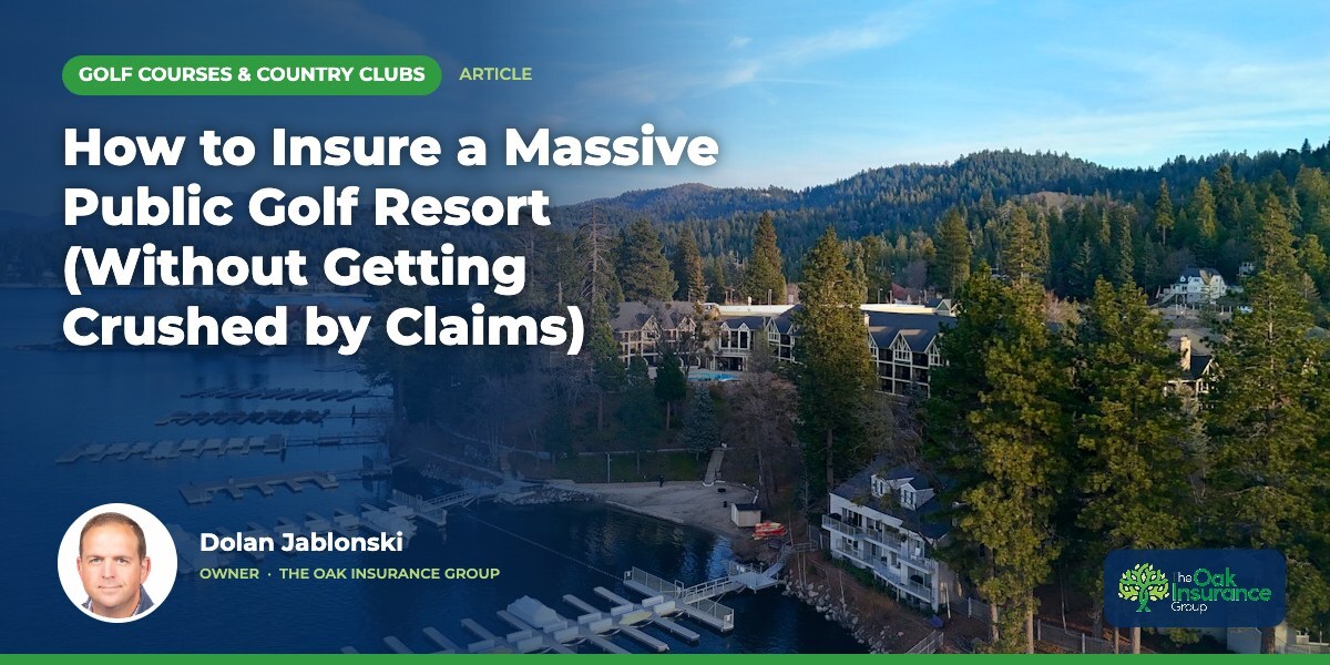 How to Insure a Massive Public Golf Resort (Without Getting Crushed by Claims)