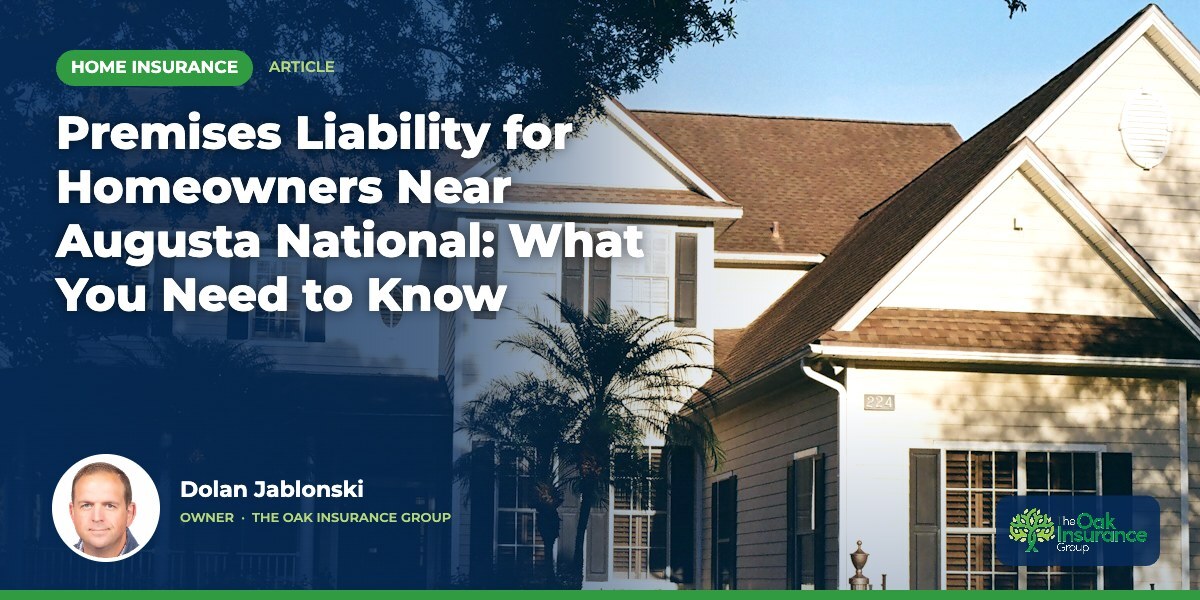 Premises Liability for Homeowners Near Augusta National: What You Need to Know