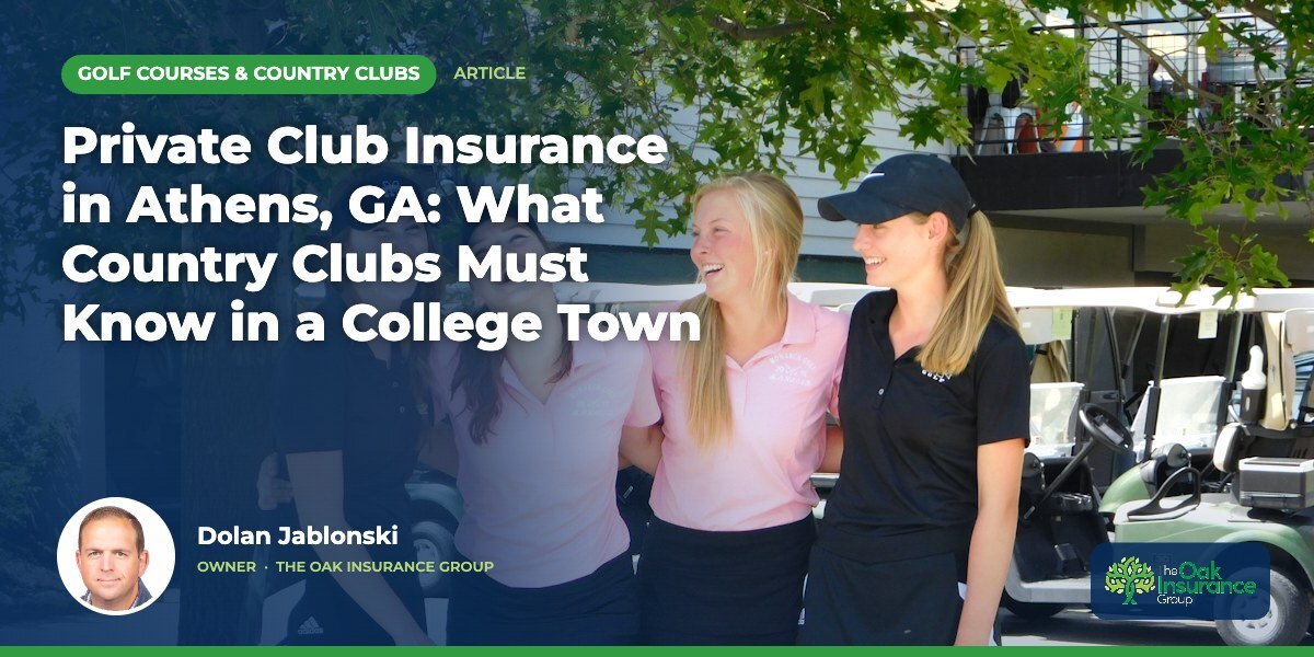 Private Club Insurance in Athens, GA: What Country Clubs Must Know in a College Town
