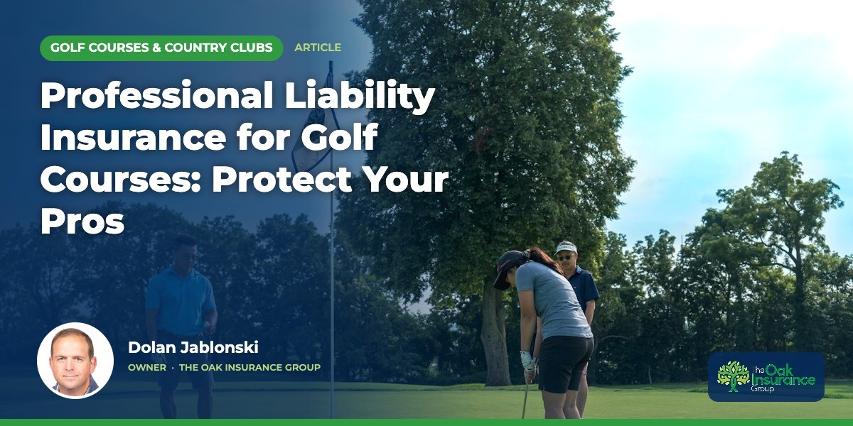 Professional Liability Insurance for Golf Courses: Protect Your Pros