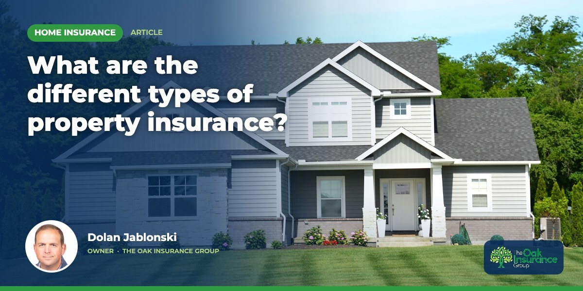 What are the different types of property insurance?