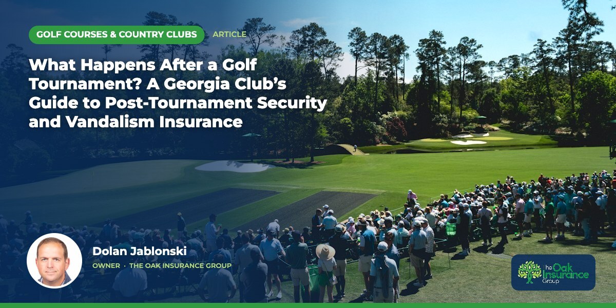 What Happens After a Golf Tournament? A Georgia Club’s Guide to Post-Tournament Security and Vandalism Insurance