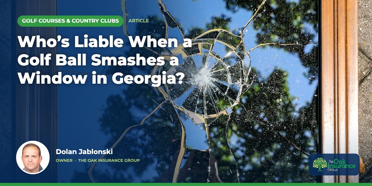 Who’s Liable When a Golf Ball Smashes a Window in Georgia?