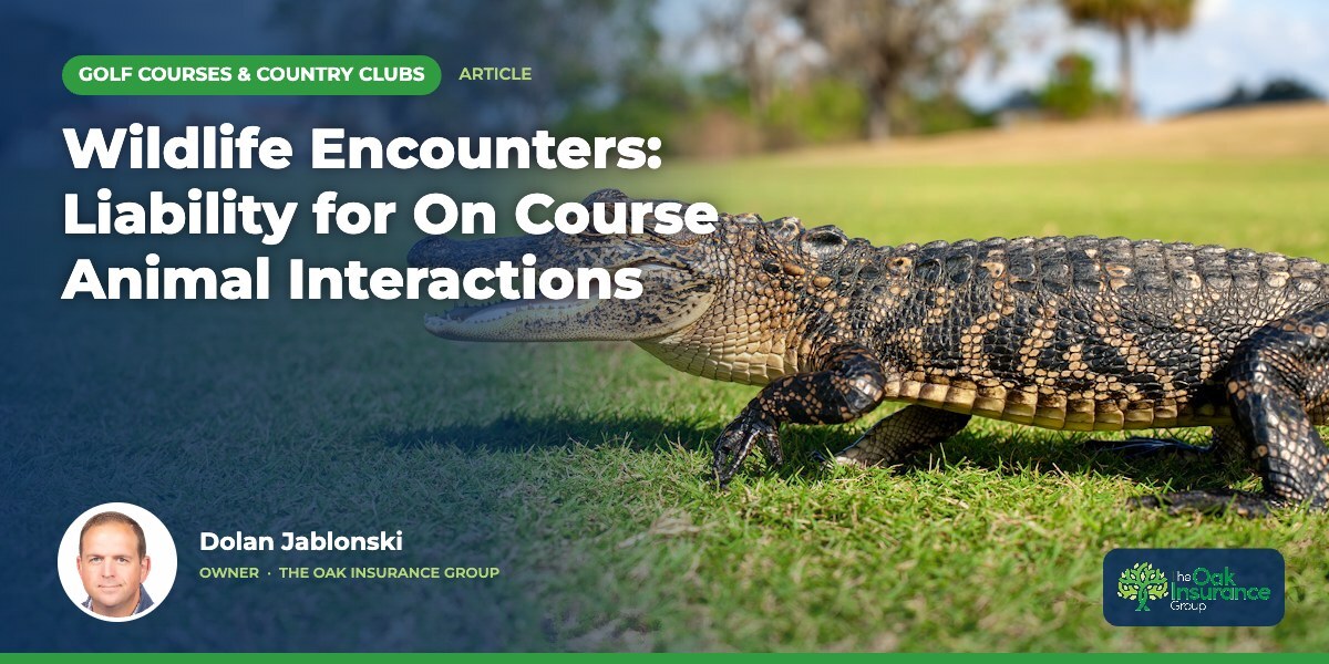 Wildlife Encounters: Liability for On Course Animal Interactions