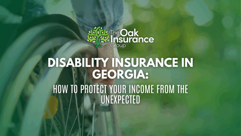 Person in wheelchair outdoors with hand on wheel, symbolizing income protection through disability insurance in Georgia – The Oak Insurance Group